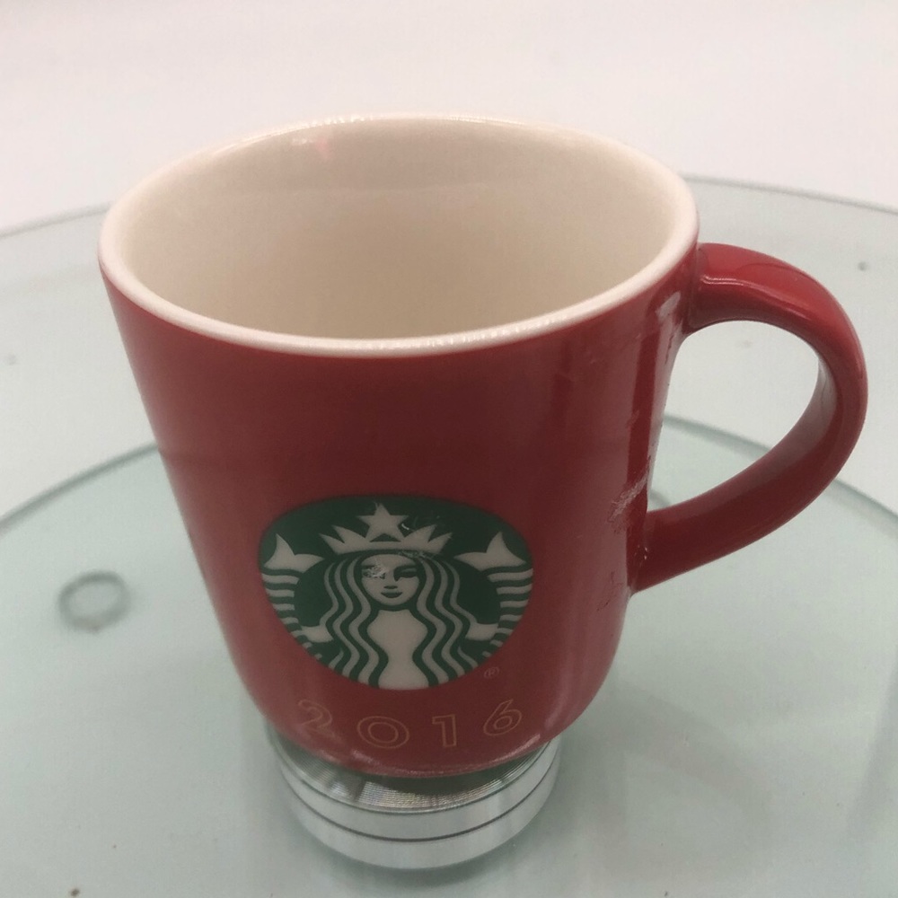 Starbucks Espresso Mug 3 oz Mini Red Siren Logo  2016